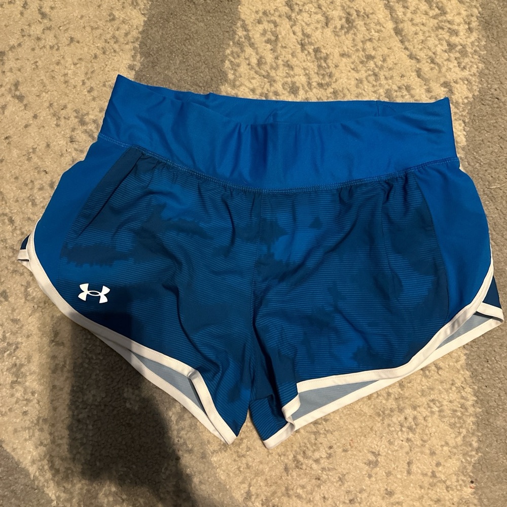 Under Armour Blue and White Athletic Shorts
